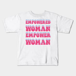 Empowered  woman empower woman Kids T-Shirt